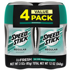 Speed Stick Deodorant For Men  Aluminum Free  Regular - 3 Ounce  4 Pack 