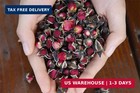 Fragrant Natural Deep Red Rose Buds Petals Organic Dried Golden-rim Rose Flowers