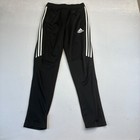 Adidas Tiro 17 Training Pants Black White Stripes Youth Large Bs3690 Joggers
