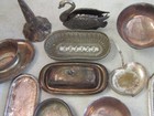 Vtg Silverplate Lot Mixed Sizes   Pieces Marked   Unmarked Various Makers 5lbs