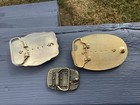 1970 80   s Masonic Freemason Brass Belt Buckles Lot Of 3