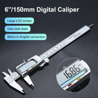 6  150mm Digital Vernier Caliper Gauge Tool Caliper Micrometer Stainess Steel