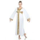 Danzcue Praise Shimmery Cross Long Sleeve Dress