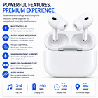Wireless Bluetooth 5 0 Earbuds Noise Cancelling Touch Control For Iphone Android