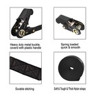 Endless Ratchet Tie Down Straps Heavy Duty Cargo Tie Downs  Durable Nylon Black