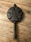 Griswold Cast Iron Heart   Star 920 Waffle Marker No Base   18 Antique 