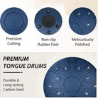 Steel Tongue Drum 15 Notes 14 Inch D-key Panda Balmy Drum Percussion Instrument