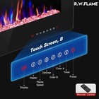 30 Inch Recessed And Wall Mounted Electric Fireplace  Low Noise fit For 2 X 4 An