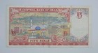 2000 - Central Bank Of Oman - 5  five  Omani Rials Banknote Serial No  8005365