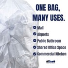 Plasticplace 55-60 Gallon High Density Trash Bags - Clear  17 Microns  150 Bags