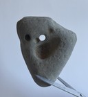 Large Hag Stone Natural Holey Beach Rock  Heavy  Solid  Dream Stone Wicca Cl11