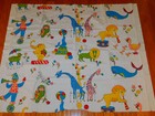 1 Yard X 45  W Vintage Cotton Fabric Novelty Circus Animals