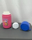 Vintage Lunch Box 1978 Red Plastic Garfield   Rare Purple Pink Thermos Lunchbox