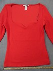 H m Red Long Sleeve Dress Shirt  Size Small
