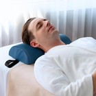 Noverlife Half Round Massage Bolster Pillow Pu Leather Neck Ankle Spa Cushion