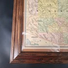 Vintage Framed Arizona State Map From Cram s Family Atlas Of The World 15 x18 