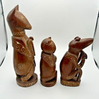 Vintage Hand Carved Massim Trobriand Wooden Sculpture Folk Art Papua New Guinea
