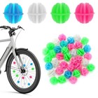 180 Pieces Bike Spoke Beads Glow In The Dark That Make Noise Colorful Plastic 