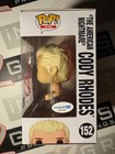    the American Nightmare    Cody Rhodes Autograph Signed Wwe Funko Pop  Acoa