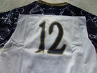 Nwt Under Armour Youth Football Jersey  L  Loose Fit  Heat  Navy Midshipmen   12