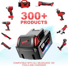 2 Pack 8 0 Ah M18 Batteries For Milwaukee 48-11-1860 18v Replacement 18 Volt Max