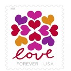 2019 Hearts Blossom Love Postage First-class 20 Brand New Usps Forever Stamps
