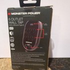 Monster Wall Tap Plug 6-outlet Extender Outlet Surge Usb And Type C  brand New 