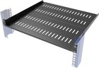 1u Adjustable Vented Server Rack Shelf 16-20  Deep 19  Rack Tray 2 Pack