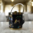 Sheila Bridges X Williams Sonoma Ice Bucket Harlem Toile Double-wall Black Brass