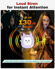 Personal Safety Alarm   3 Pack Loud 130db Siren Emergency Panic Alarm With Led L