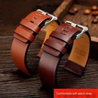 New Men Watch Bands Genuine Leather Wrist Bracelet Steel Clasp Straps For Diesel