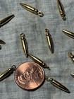 25 Vintage New England Brass Spike Charms Gold Finish