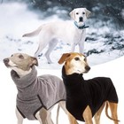 Dog Pet Whippet Jacket Winter Clothes Jumper Coat High Collar Fleece Sweater Us