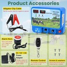 15 5j Electric Fence Charger  15 5 Joules 600 Acres  Ac Dc 2 In 1 Powered Supply