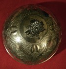 Antique Domed Etched Victorian Butter Dish Cover Silver Plate 