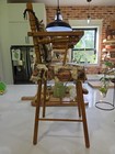 Vintage Cass Toys Wooden Doll High Chair Toy For Children Made In Usa Solid Wood