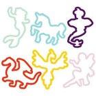 Sillybandz Fantasy 24 Pack Shaped Silicone Bracelets New