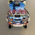 Hard Rock Cafe Model Mini City Electric Guitar Chicago Stand Case Included  2017