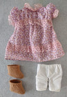 Vintage 1981 Applause Carlene Doll Replacement Floral Dress Booties   Pants