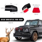 Deer Whistles For Car  Auto Save A Deer Warning Device  Universal 2 Pcs Black