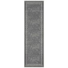 Alfombras Modern Bordered 2x7 Non-skid  non-slip  Low Profile Pile Rubber Bac   