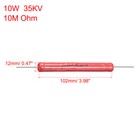 10w Power Rating 10m Ohm High Voltage Glass Glaze Electric Film Resistor