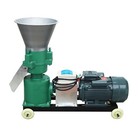220v 6mm Animal Pellet Mill Machine Fodder Pelletizer 3 Head Rollers 200kg h