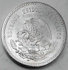 World Coin 1948 Mexico 5 Pesos 900 Silver Km 465 Asw 0 8681 Cuauht  moc Unc