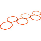 20 In  Hexagonal Speed And Agility Training Rings With Carry Bag  orange  Set Of