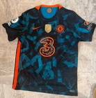 Nike Chelsea Fc Pulisic 10 3rd Jersey Mens Xl Blue 2021 2022 Db5894-468