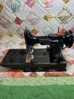 Restored 1957 Singer Featherweight 221 Sewing Machine W case  Ft Pedal  Extras 