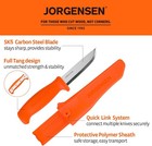 Jorgensen 8 25  Companion Fixed Blade Bushcraft Knife Sk5 Carbon Steel Blade Usa