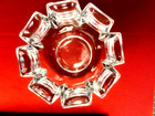 Vintage Orrefors Corona Lead Crystal Bowl Lars Hellsten Sweden Signed  Heavy Euc