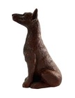 Red Mill Mfg Doberman Pinscher Dog Figurine 6    Handcrafted Usa Wood Look